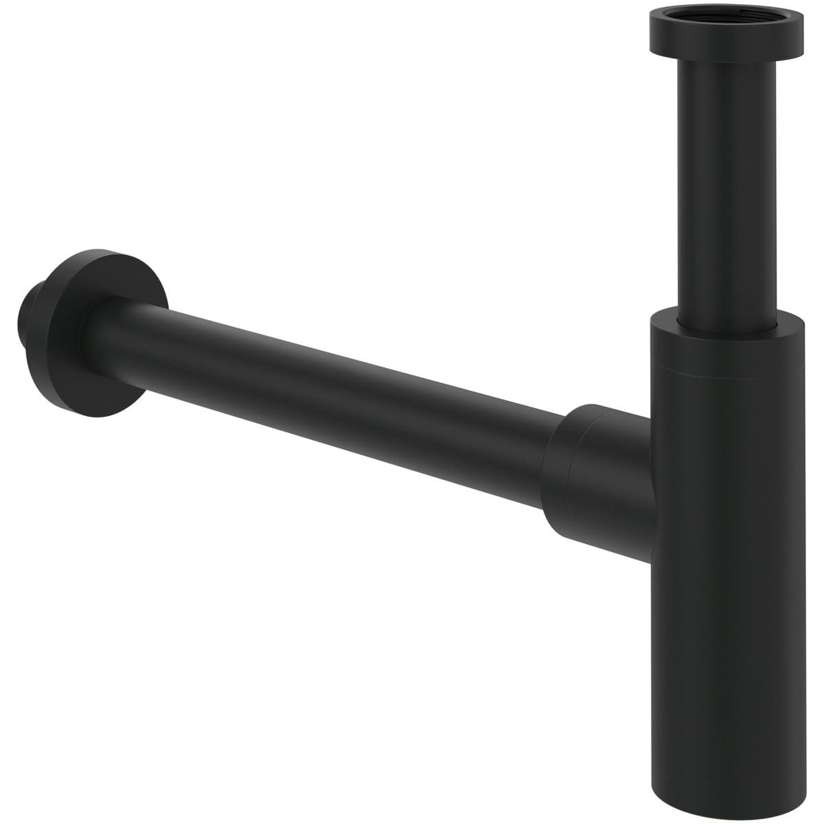 Villeroy and Boch Bottle Trap Matt Black Villeroy & Boch Universal Round Basin Bottle Trap