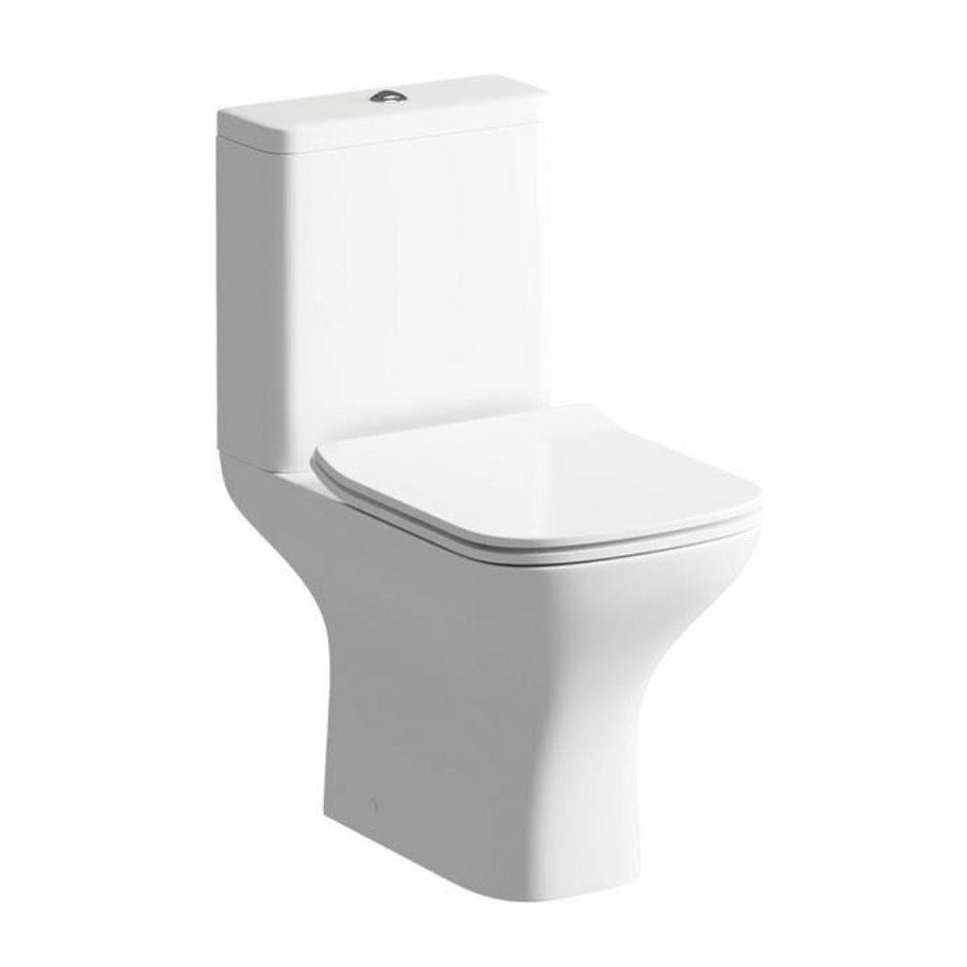 Aquarius Close Coupled Toilet Aquarius Sequoia Close Coupled Open Back WC Toilet With Slim Soft Close Seat