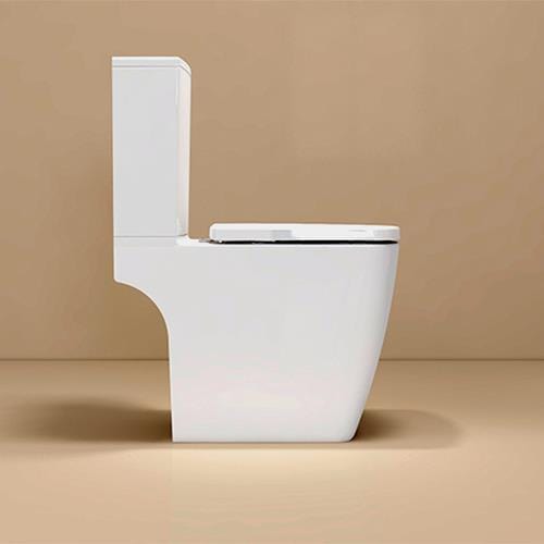 Imex Close Coupled Toilet Imex Ravine Open Back Close Coupled Rimless Toilet with Soft Close Seat