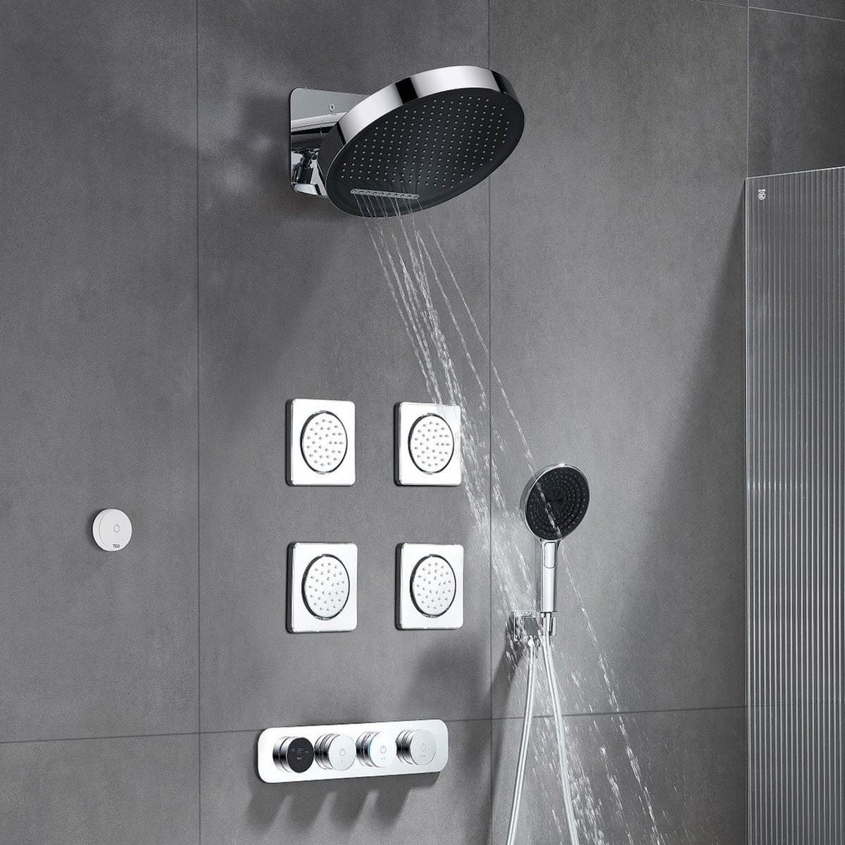 TED Fixed Shower Head TED Venn 370mm Fixed Shower Head with Blade Waterfall