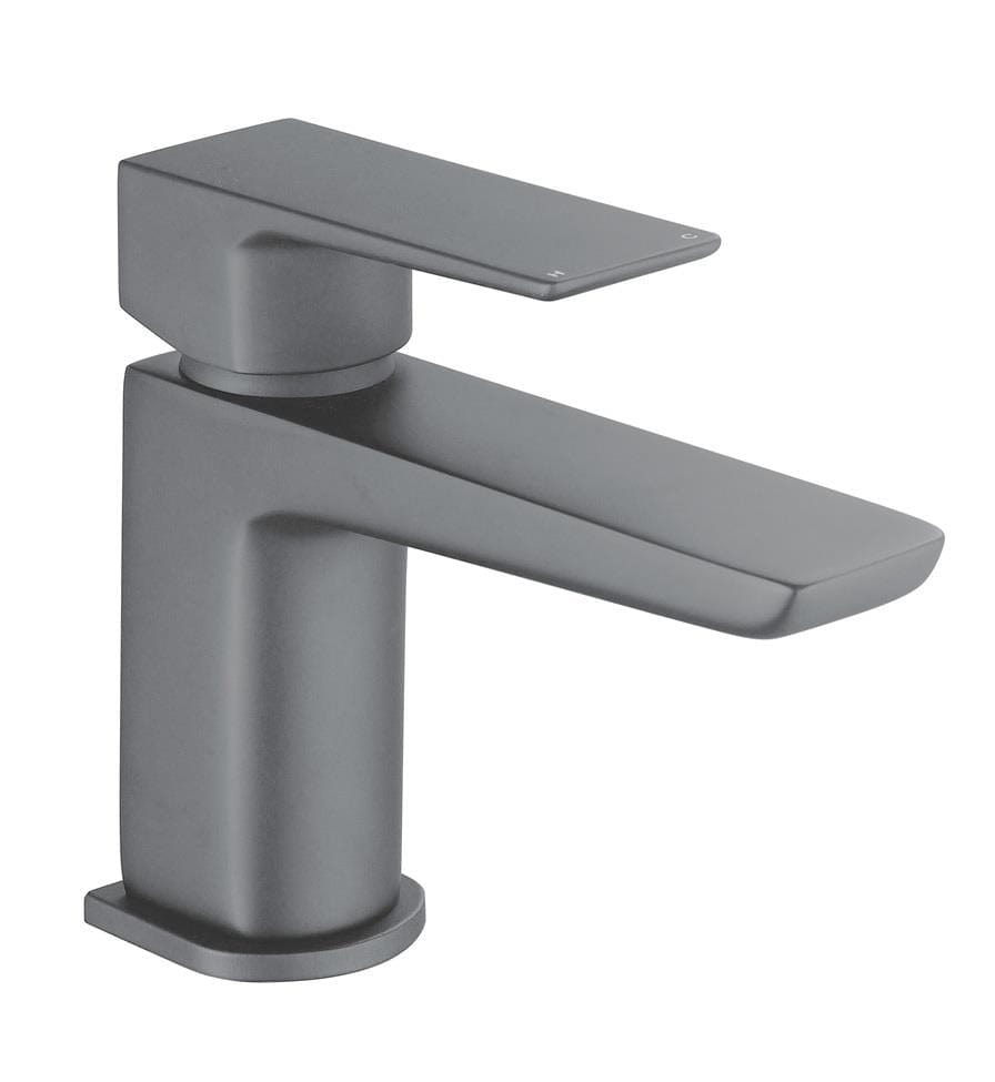 Aquarius Cloakroom Tap Gunmetal Grey Aquarius Hydro Mini Mono Basin Mixer Tap with Waste