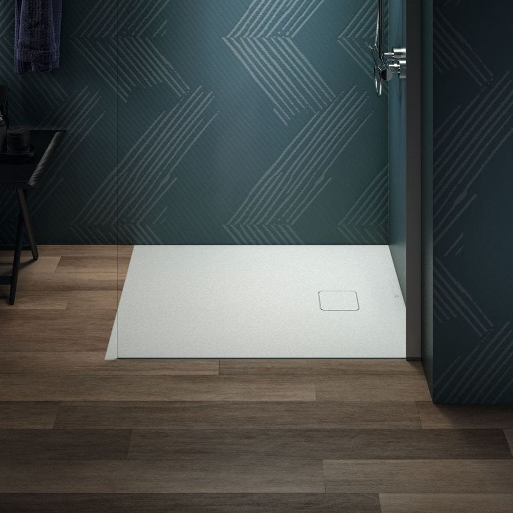 Ideal Standard Rectangle Shower Tray Ideal Standard Ultra Flat EVO 35mm Shower Tray in Silk White with Waste
