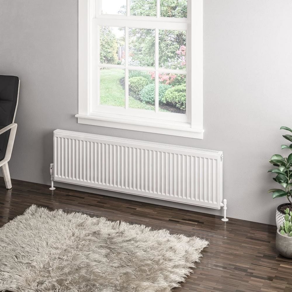 Aquarius Type 11 Compact Panel Radiator In Gloss White