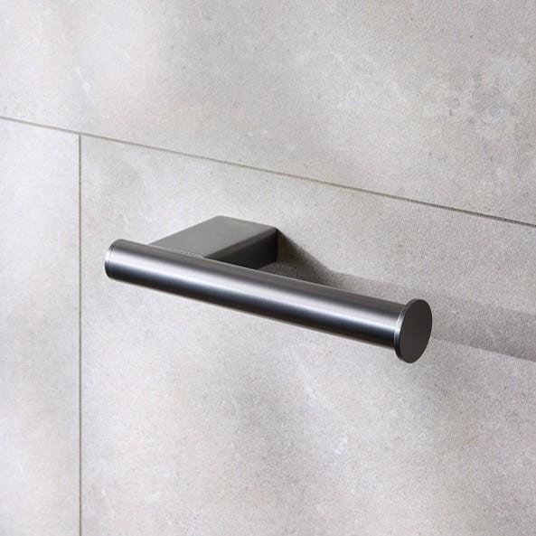 Miller Toilet Roll Holder Gun Metal Miller Miami Toilet/Spare Roll Holder