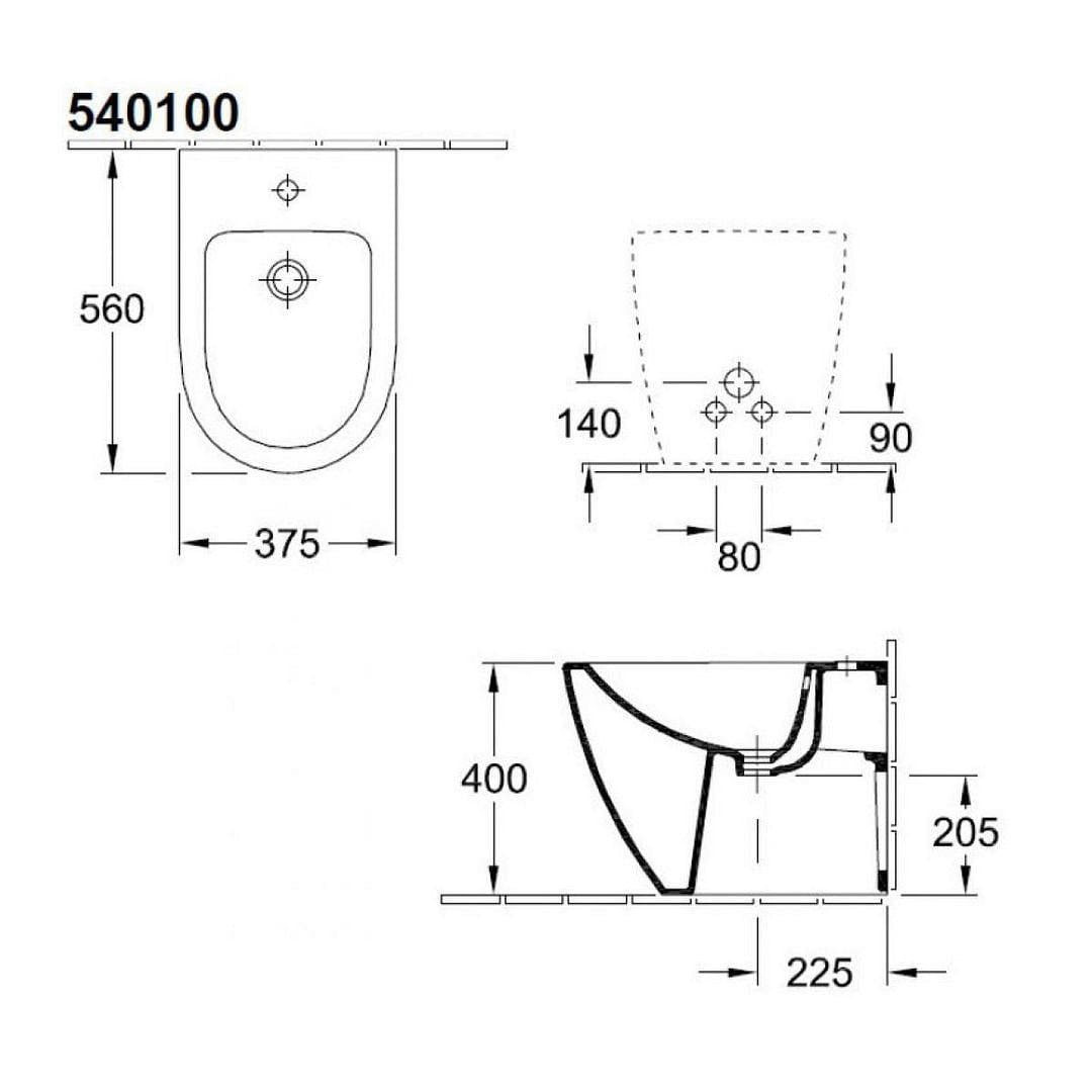 Villeroy and Boch Back To Wall Toilet Villeroy & Boch Subway 2.0 Compact Back to Wall Toilet with Direct Flush and Soft Close Seat