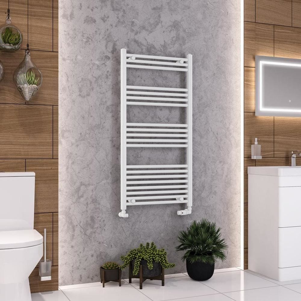Eastbrook Wendover Straight Vertical Heated Towel Rail in White