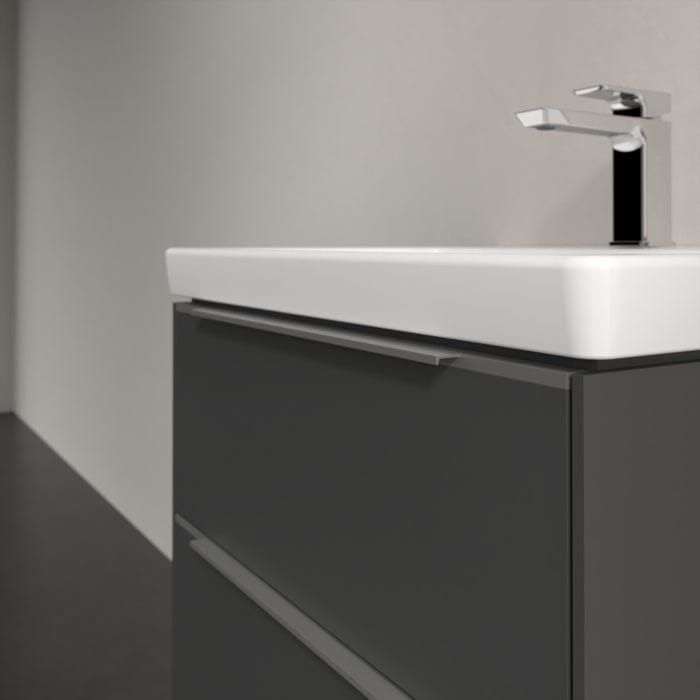 Villeroy & Boch Wall Mounted Vanity Unit Villeroy & Boch Subway 3.0 Wall Hung 600mm Two Drawer Vanity Unit with Basin