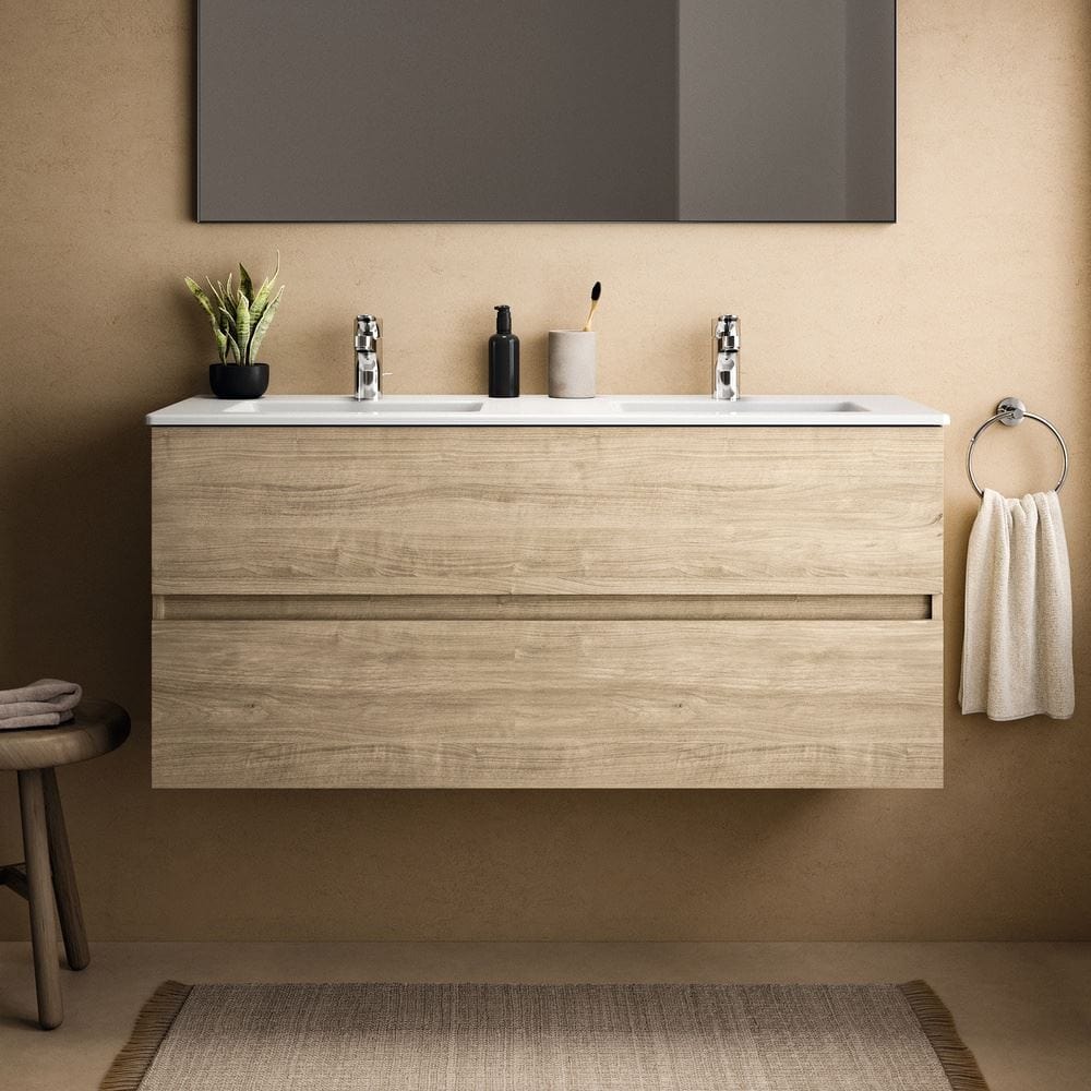 Ideal Standard Double Sink Vanity Unit Ideal Standard Eurovit+ 1200mm Wall Mounted Vanity Unit