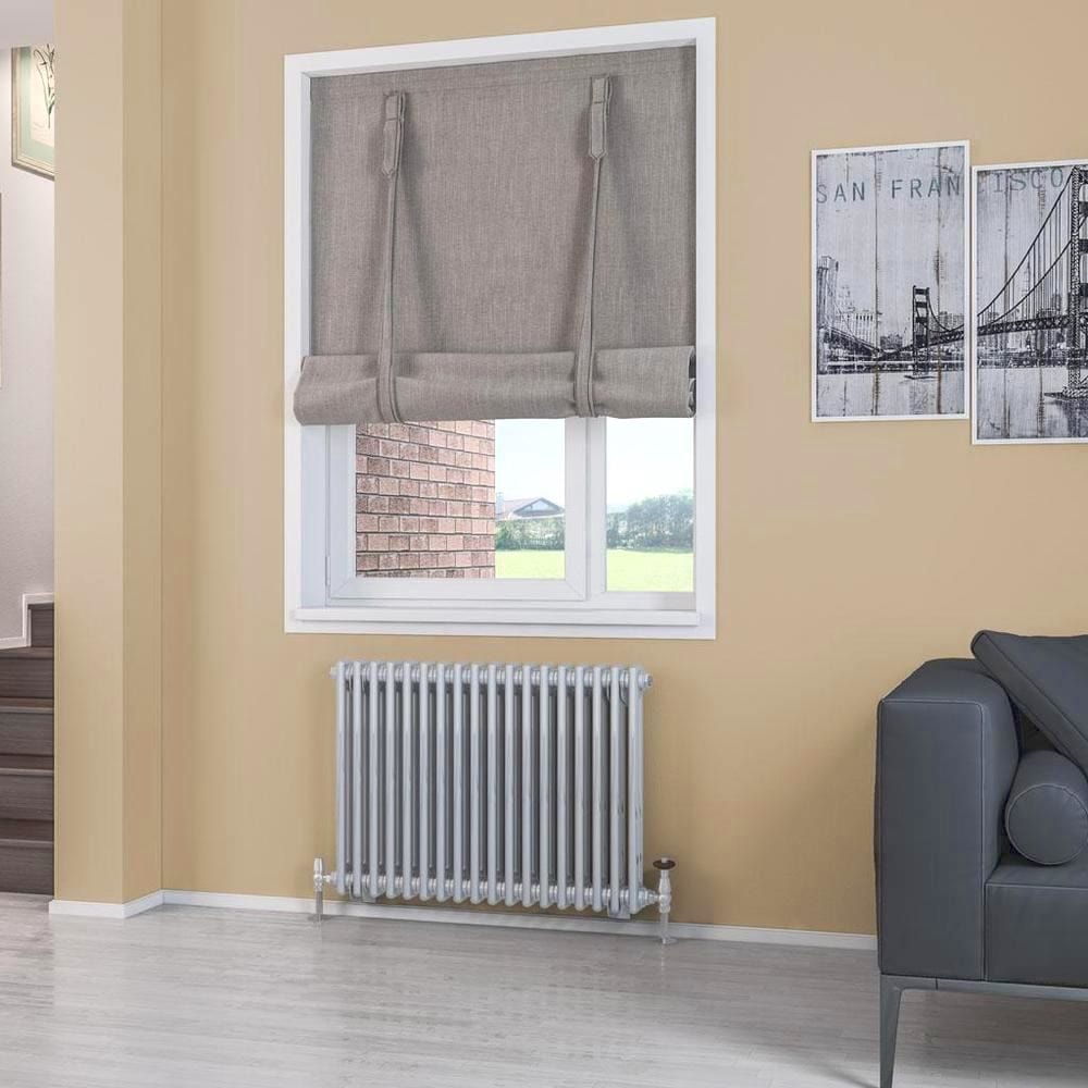 Eastbrook Column Radiator 600 x 833 / Electric Only Eastbrook Rivassa Traditional 2 Column Radiator in Chrome Effect