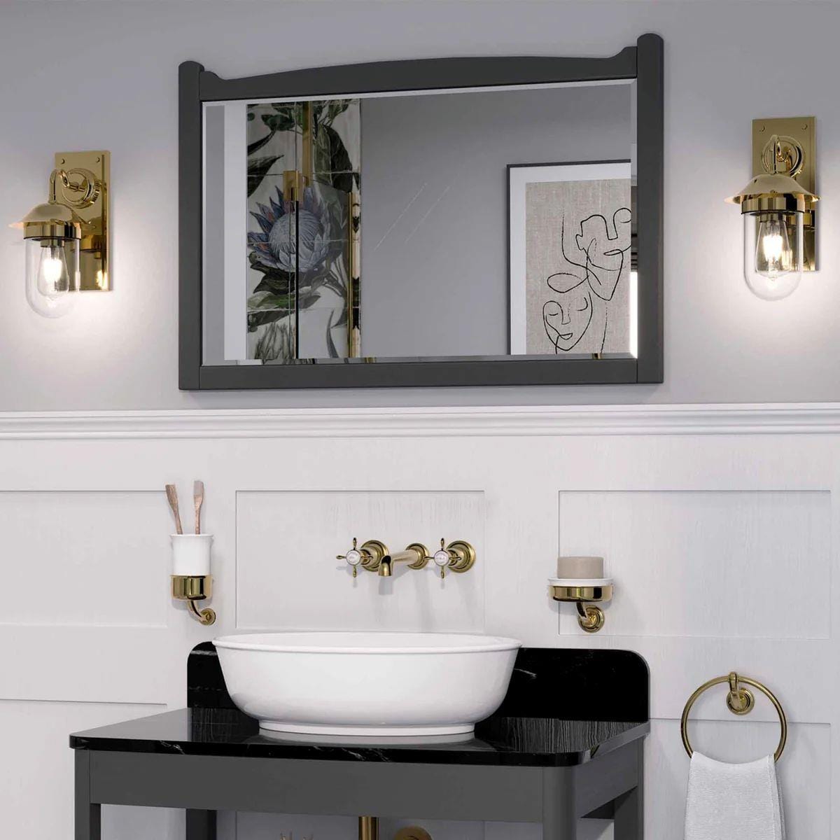 Burlington Standard Mirror 850mm / Ashbee Grey Burlington Guild Mirror