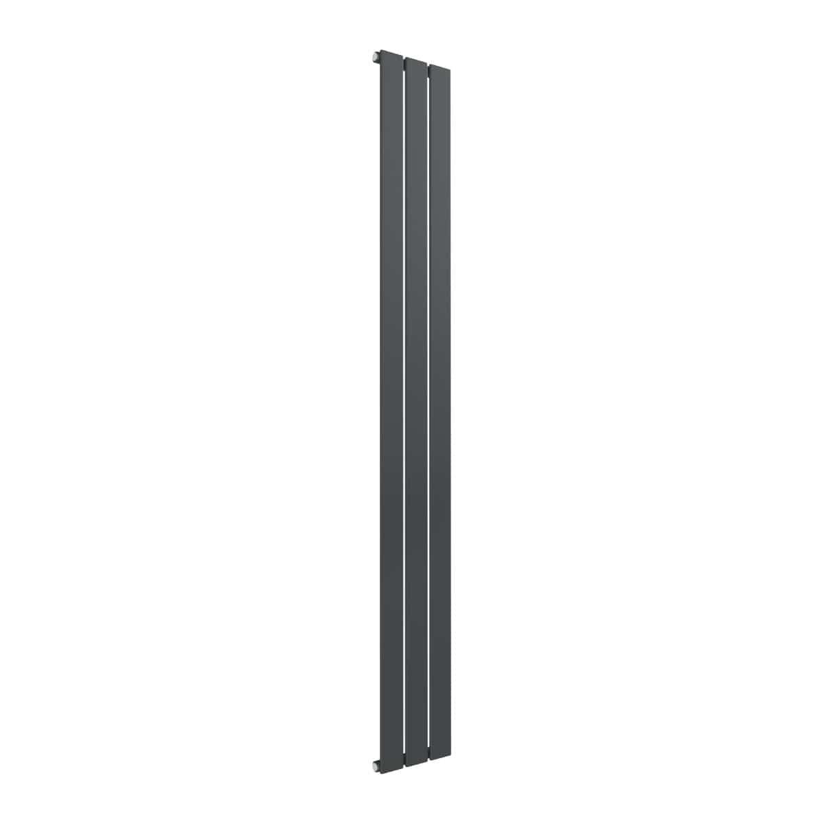 Reina Panel Radiator 1600 x 218mm / Anthracite Reina Flat Vertical Single Panel Radiator