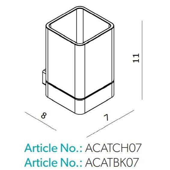 HiB Toothbrush Holder HiB Atto Wall Mounted Tumbler