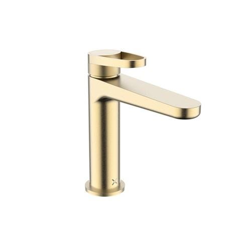 Crosswater Mono Basin Tap Brushed Brass Crosswater Lazo Basin Monobloc Mixer Tap