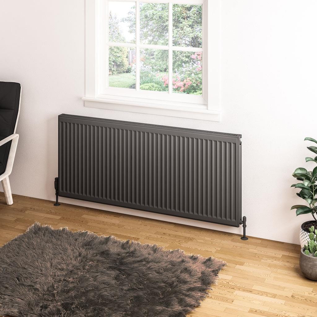 Aquarius Type 11 600 x 1400mm Aquarius Type 11 Compact Panel Radiator In Matt Anthracite