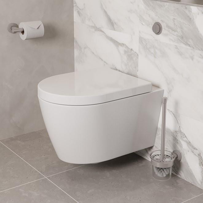 Saneux Wall Hung Toilet Saneux Uni Wall Hung Rimless Toilet with Soft Close Seat - 66076S