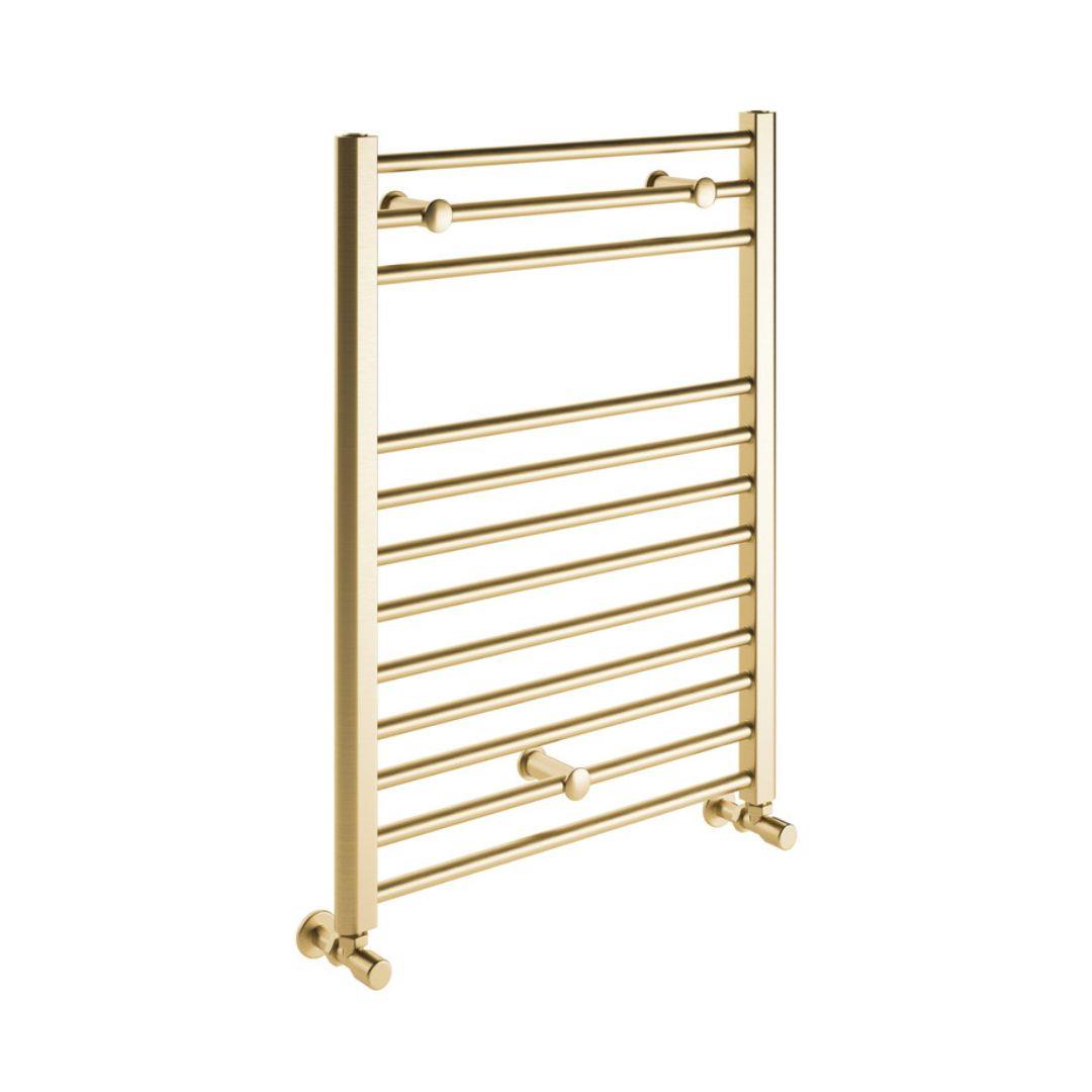 Aquarius Auro Towel Rail in Brushed Brass