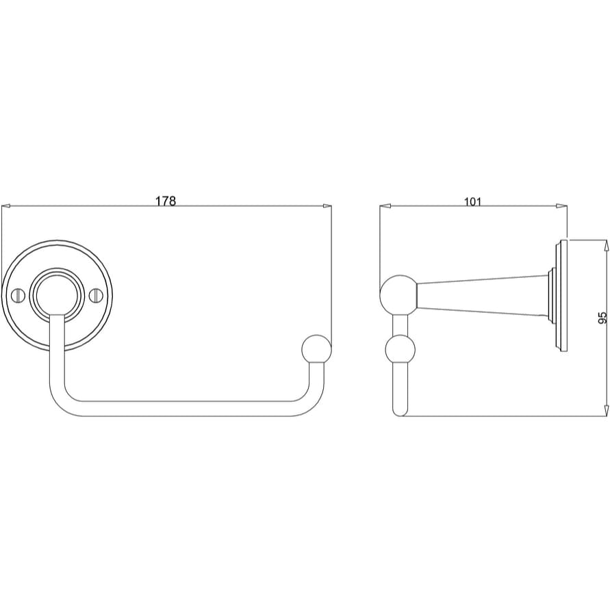 Burlington Toilet Roll Holder Burlington Toilet Roll Holder in Chrome