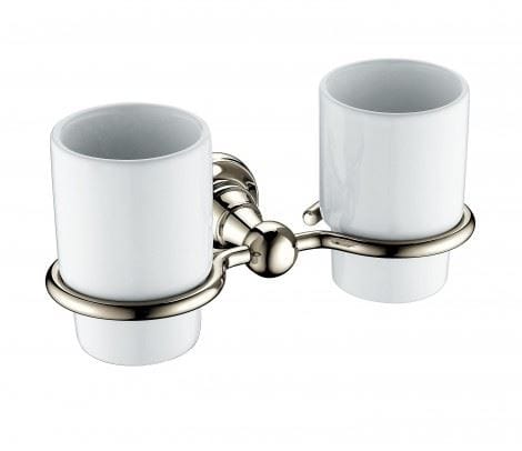 Heritage Toothbrush Holder Vintage Gold Heritage Holborn Double Tumbler and Holder