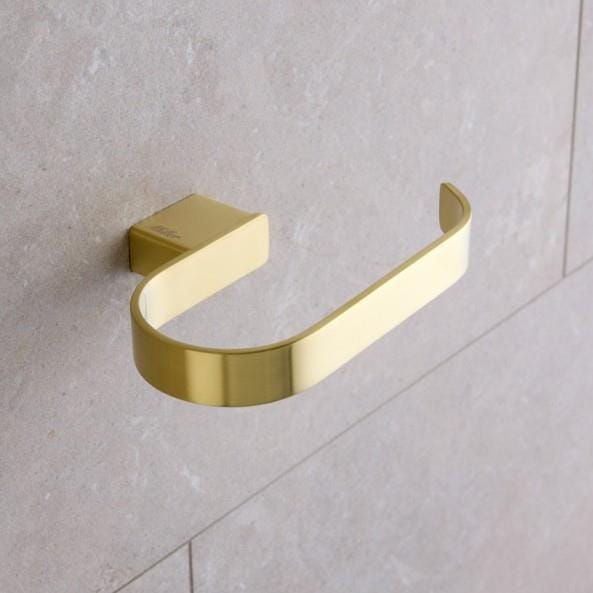 Miller Toilet Roll Holder Brushed Brass Miller Orlando Toilet Roll Holder