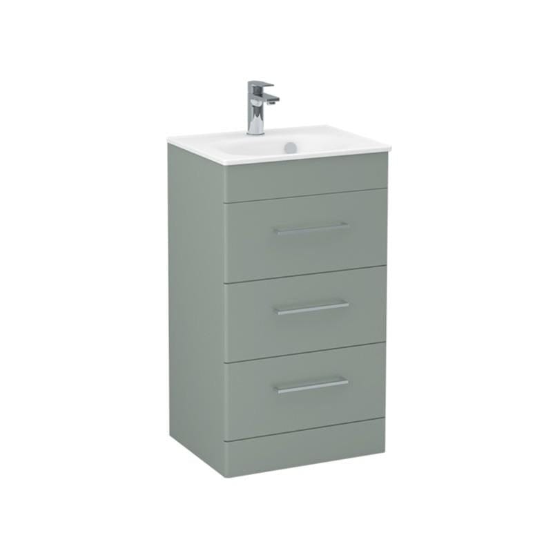 Imex Croma Floor Standing Three Door 500mm Vanity Unit with 1 Tap Hole Basin