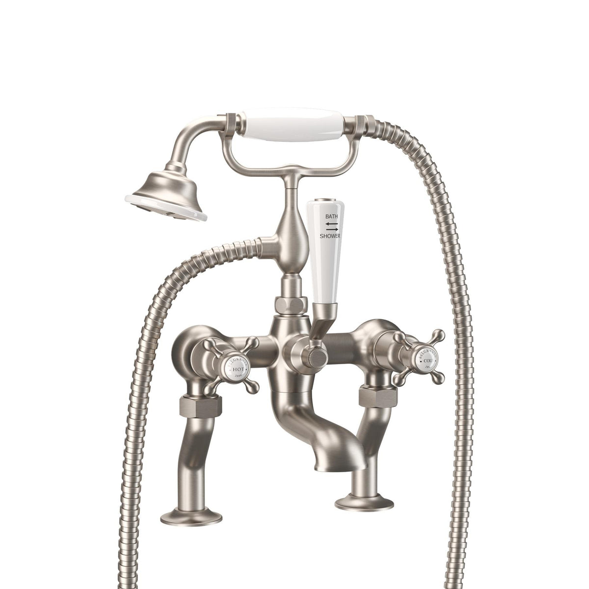 Crosswater Belgravia Crosshead Bath Shower Mixer with Shower Kit