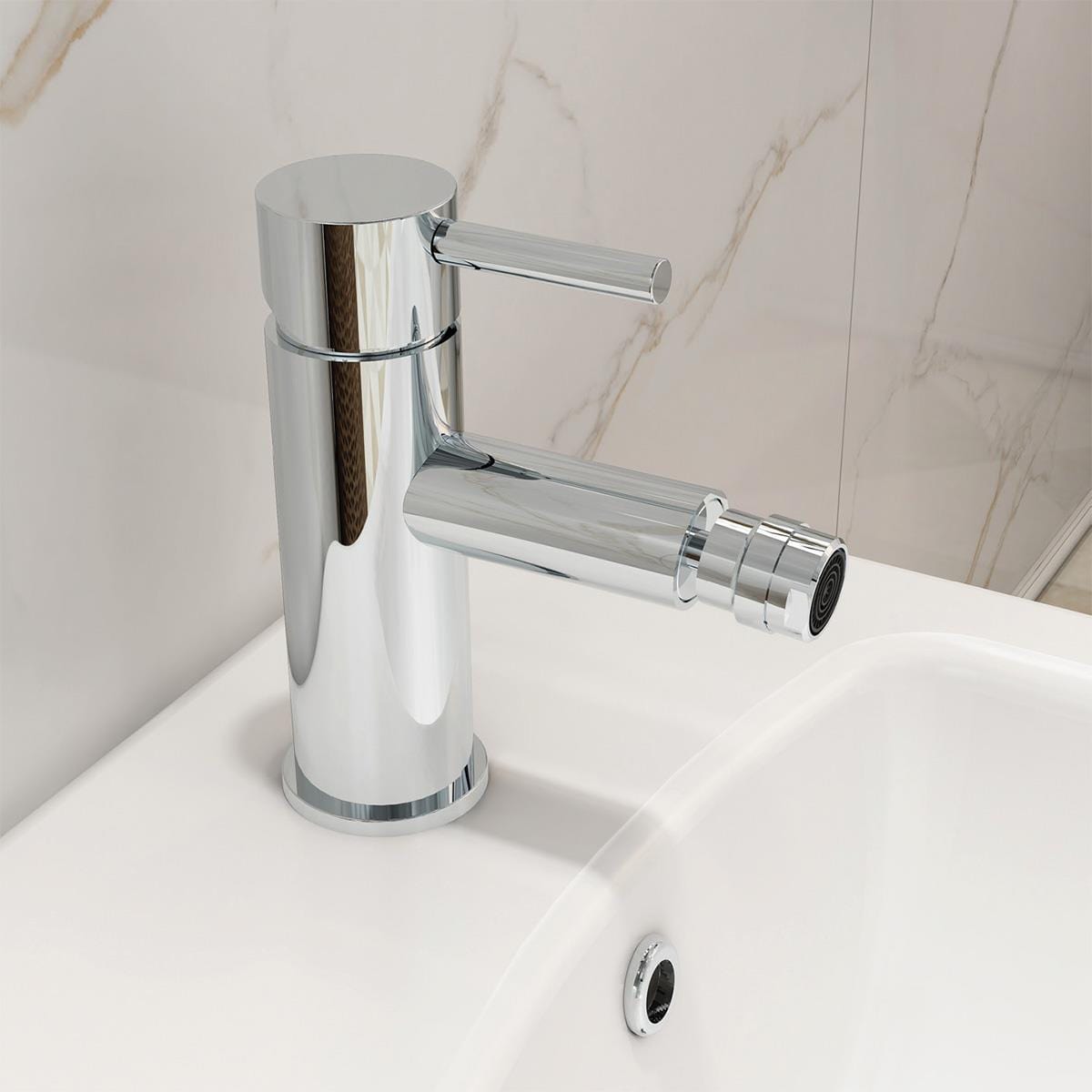 Imex Bidet Tap Imex Ivo Bidet Mixer Tap with Universal Waste in Chrome