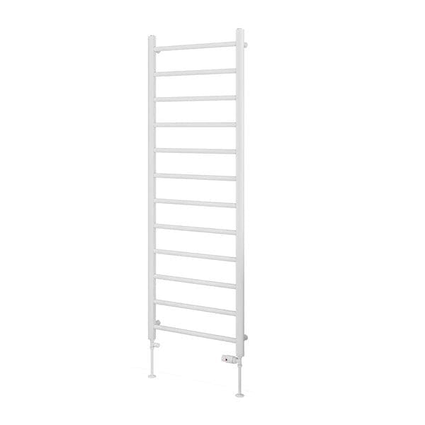Eastbrook Ladder Rail Eastbrook Tuscan Round Heated Towel Rail in White