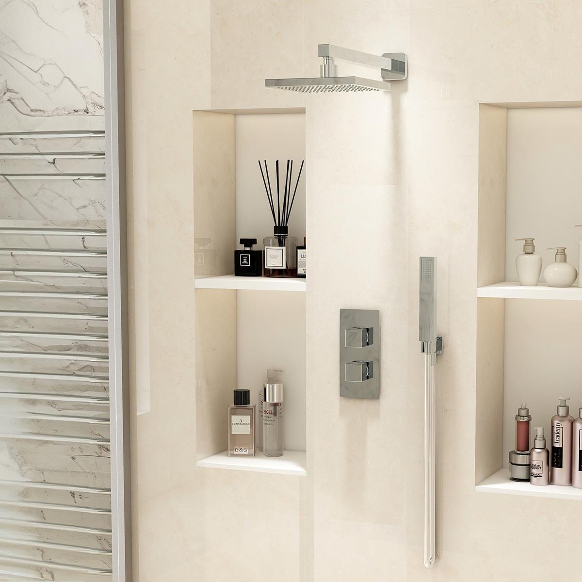 Imex Concealed Shower Set Imex Bloque 2 Handle Double Outlet Concealed Shower Set