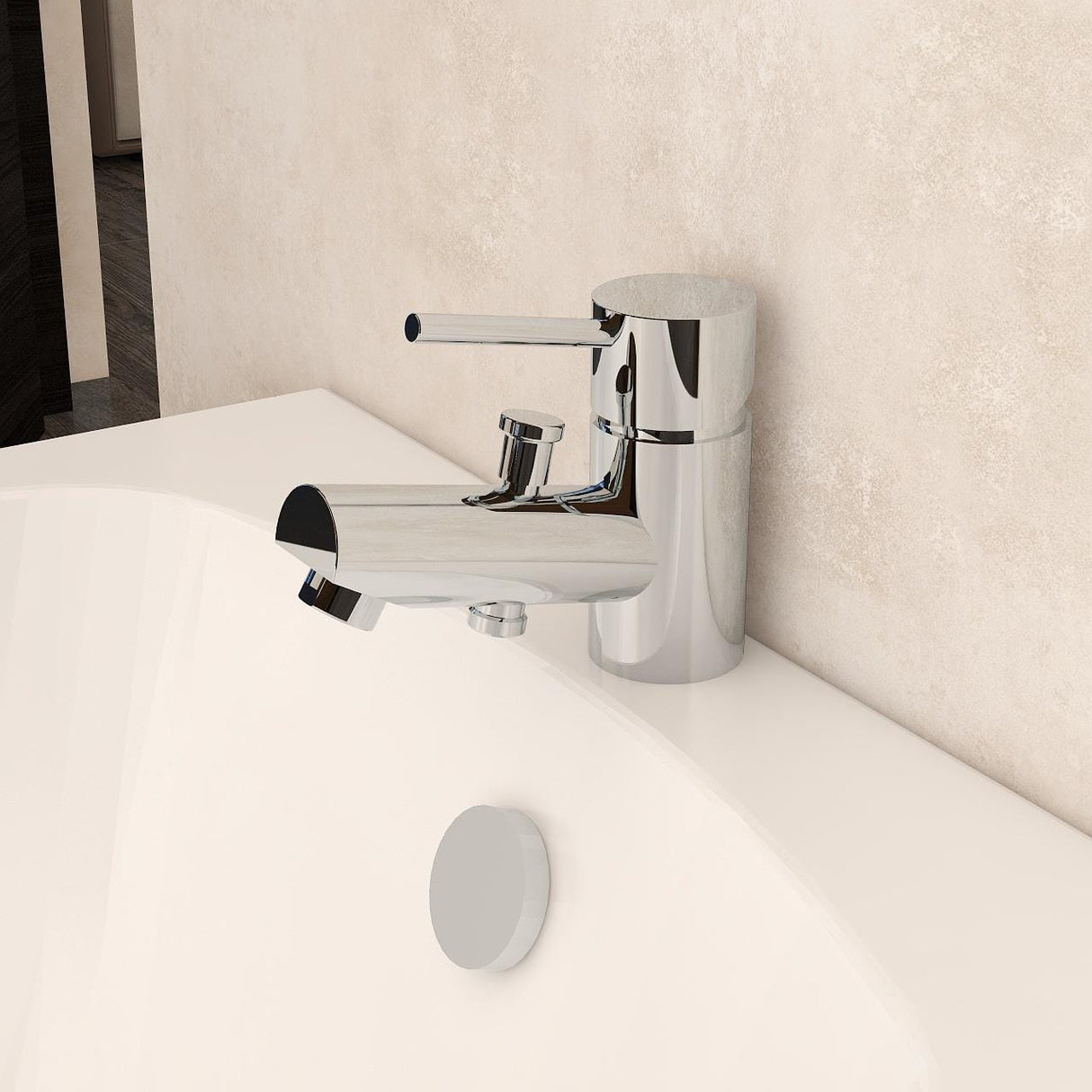 Imex Bath Shower Mixer Imex Arco Mono Bath Shower Mixer Tap with Kit in Chrome