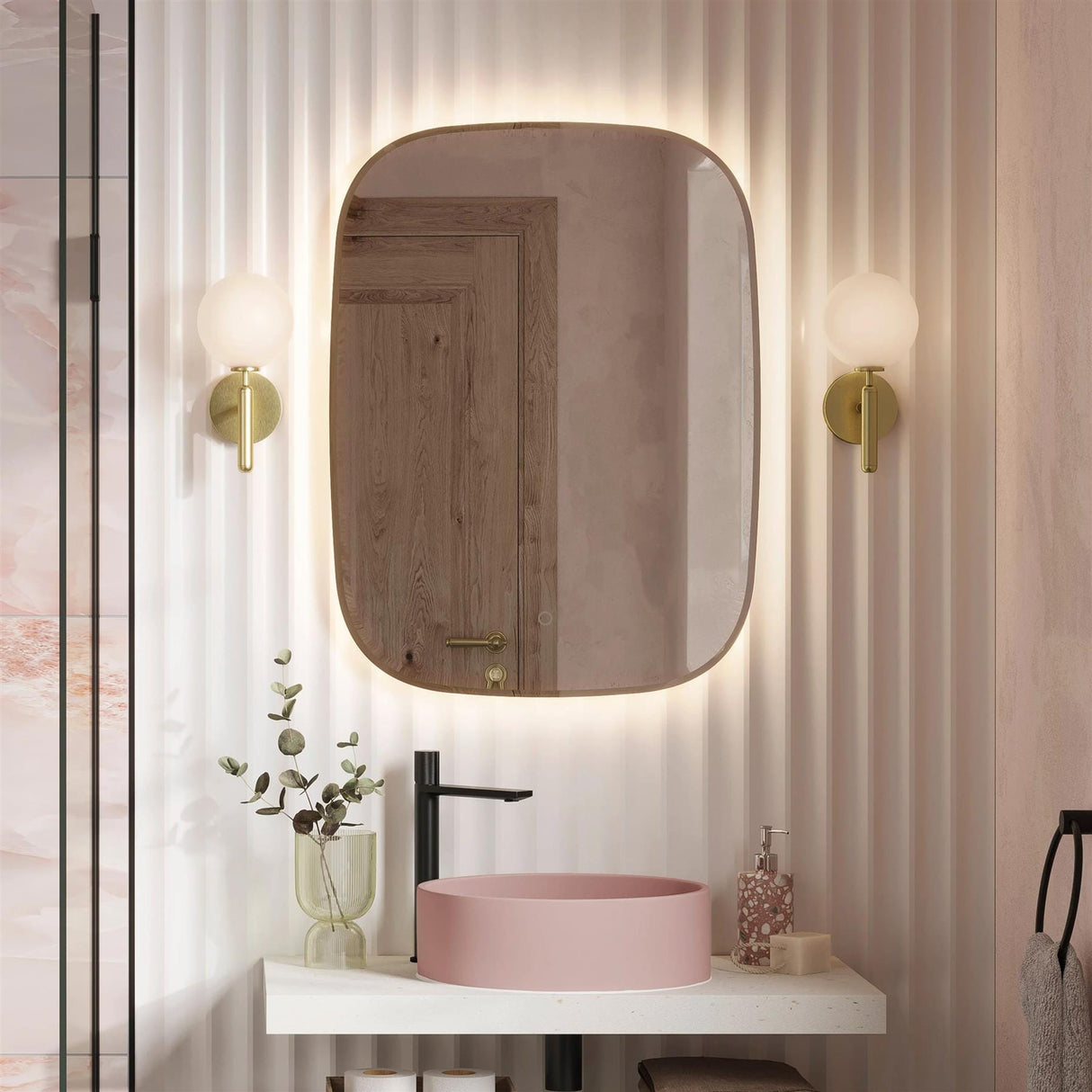 hib. Illuminated Mirror hib. Quinn Bevelled LED Illuminated Mirror