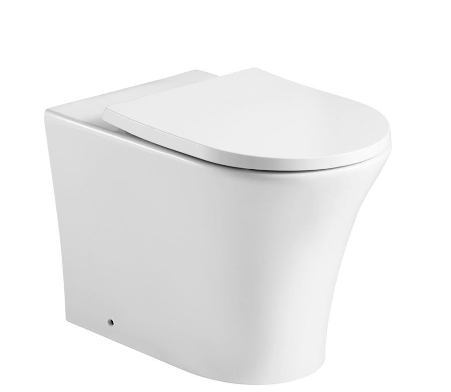 Aquarius K-Series Rimless Back To Wall Toilet and Soft Close Seat
