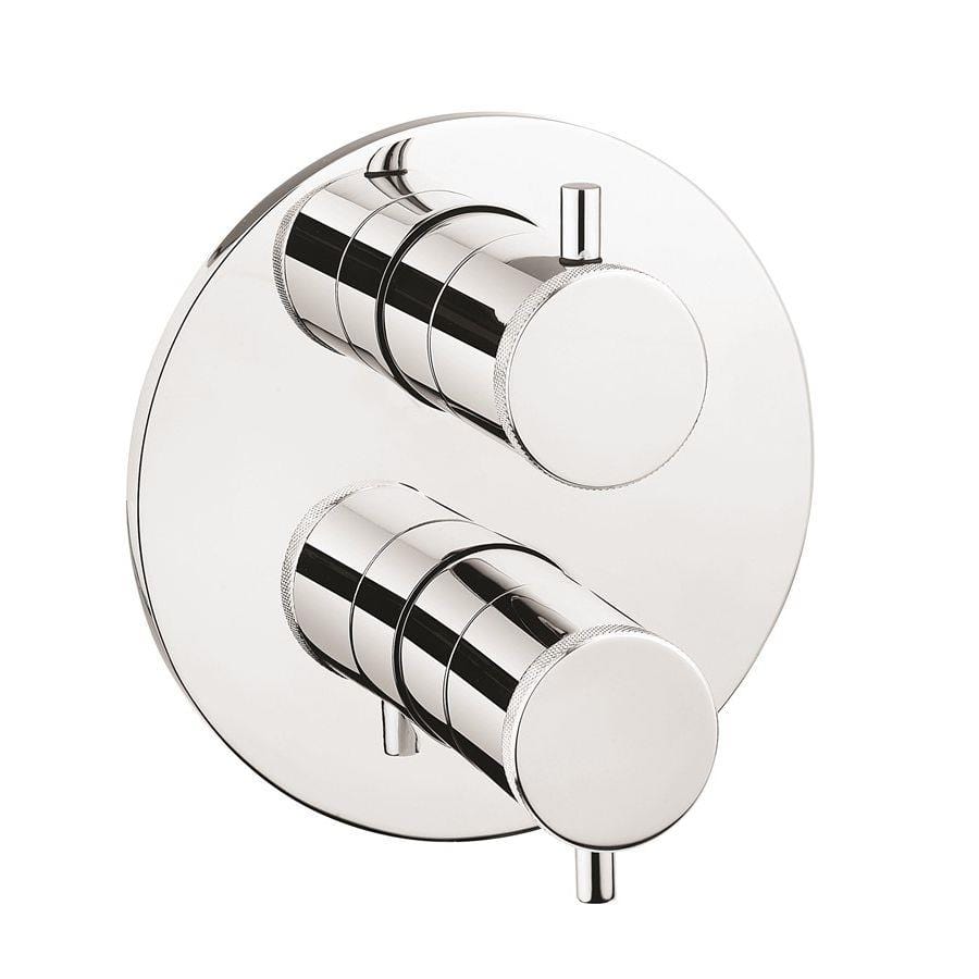 Crosswater Concealed Shower Valve Chrome Crosswater MPRO Industrial Crossbox 2 Multi-Flow Outlet Trimset