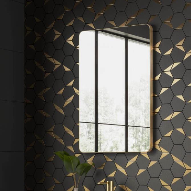 HiB Standard Mirror HiB Trim Curve Bathroom Mirror