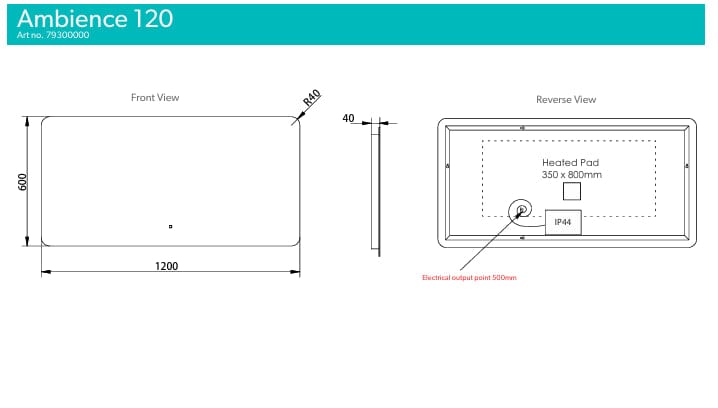 hib. Illuminated Mirror hib. Ambience LED Illuminated Mirror