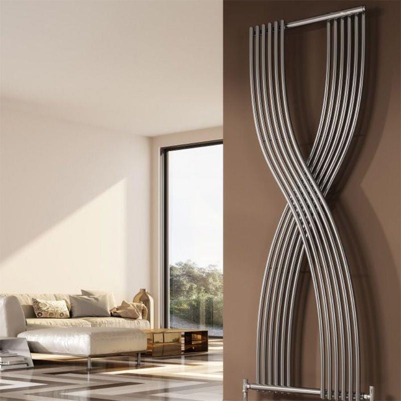 Reina Unique Radiator Chrome Reina Dimaro Designer Radiator - 1760 x 620mm - Central Heating