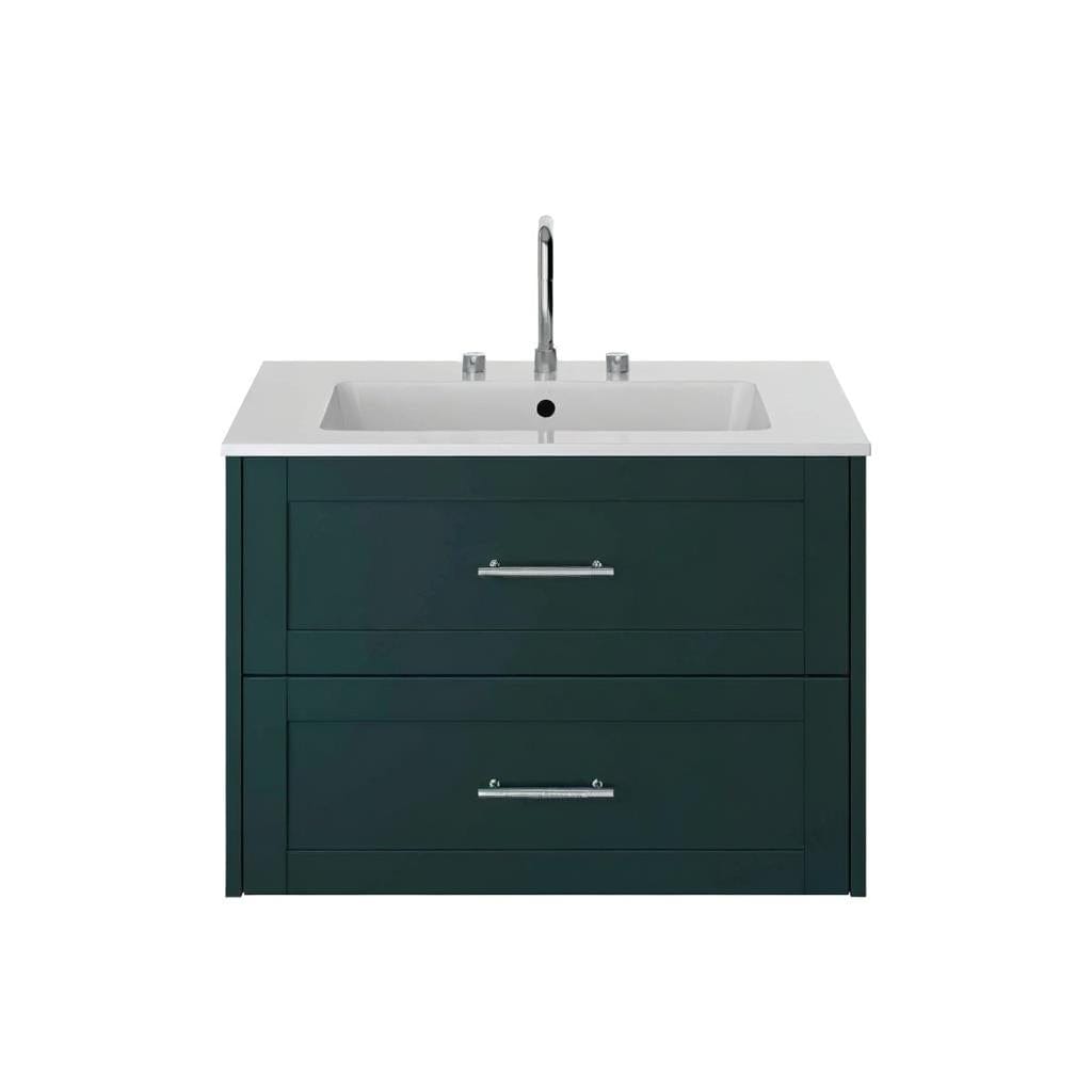Heritage Wall Mounted Vanity Unit Classic Green / 2 Heritage Lynton 800mm Wall Mounted Vanity Unit with Basin