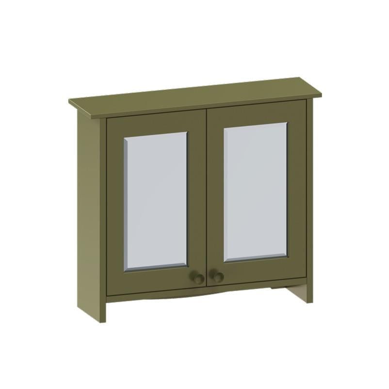 Burlington Mirrored Cabinet Carlyle Green Burlington Guild 650mm Mirrored Cabinet