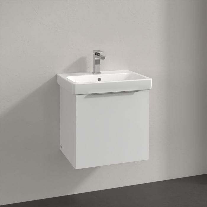 Villeroy & Boch Wall Mounted Vanity Unit White Villeroy & Boch Architectura Wall Hung Vanity Unit 500mm One Drawer with Basin