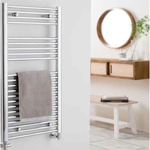 Vogue 1500 x 600 / Dual Fuel Vogue Focus Straight Towel Rail in Chrome