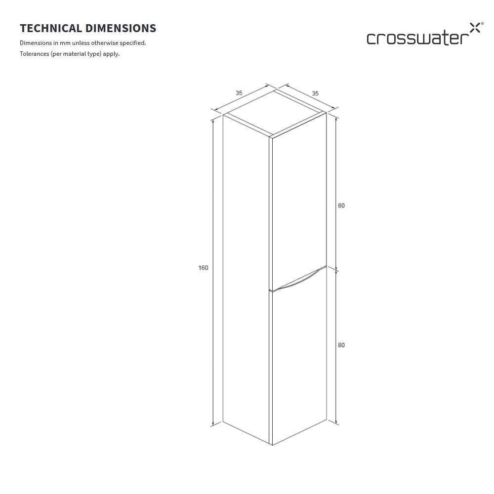Crosswater Storage Unit Crosswater Glide II Tower Storage Unit