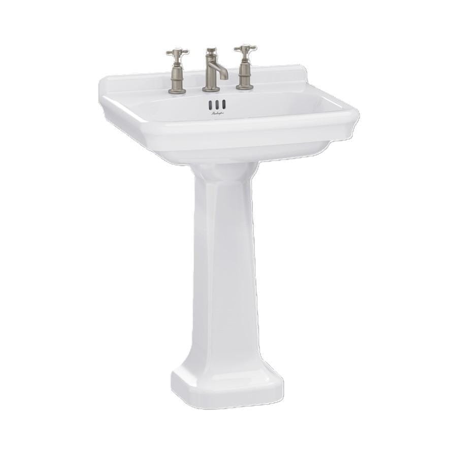 Burlington Wall Hung Basin 620mm / 3 / Pedestal Burlington Guild Basin with Pedestal or Washstand