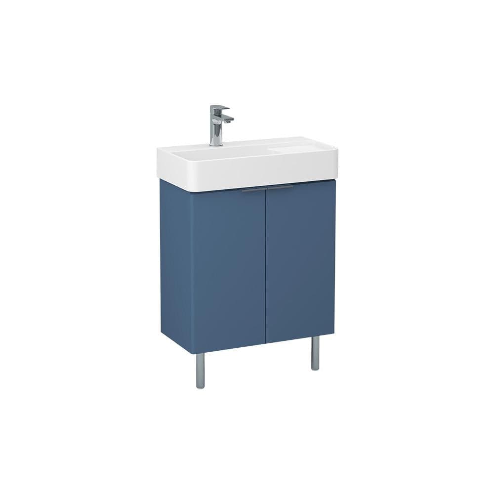 Imex Floor Standing Vanity Unit Imex Blade Floor Standing 600mm Double Door Vanity Unit with Basin