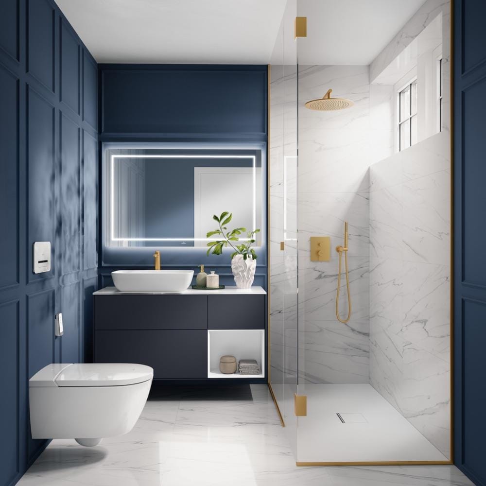 Villeroy & Boch Shower Brackets and Outlets Villeroy & Boch Universal Round Wall Outlet and Hand Shower Holder