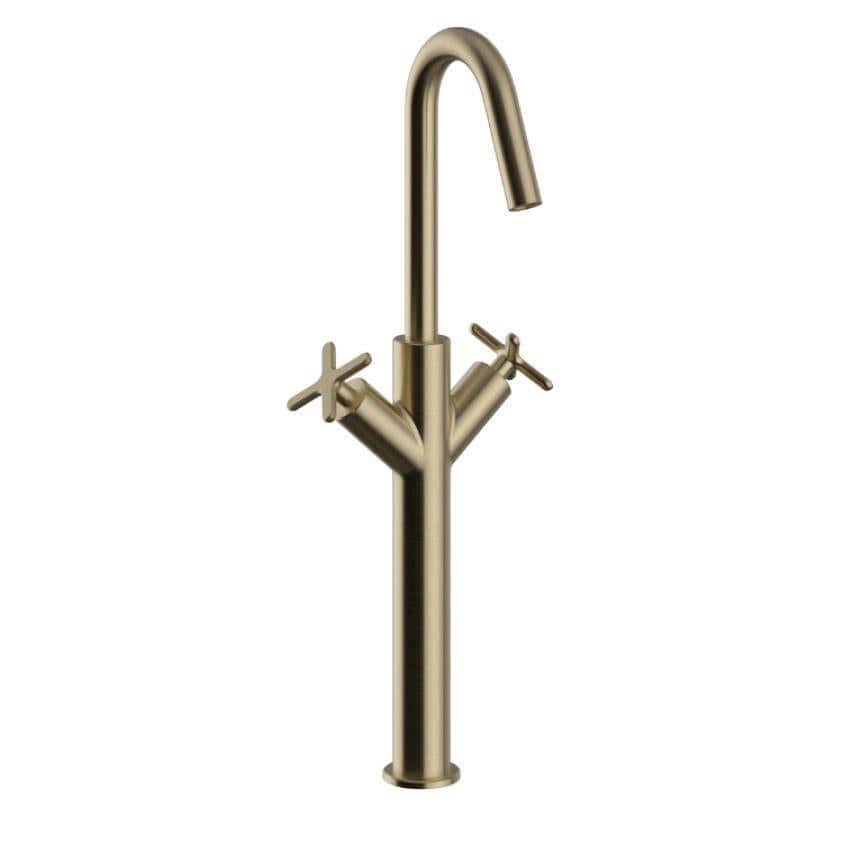 Heritage Mono Basin Tap Brushed Brass Heritage Salcombe Tall Mono Basin Mixer Tap