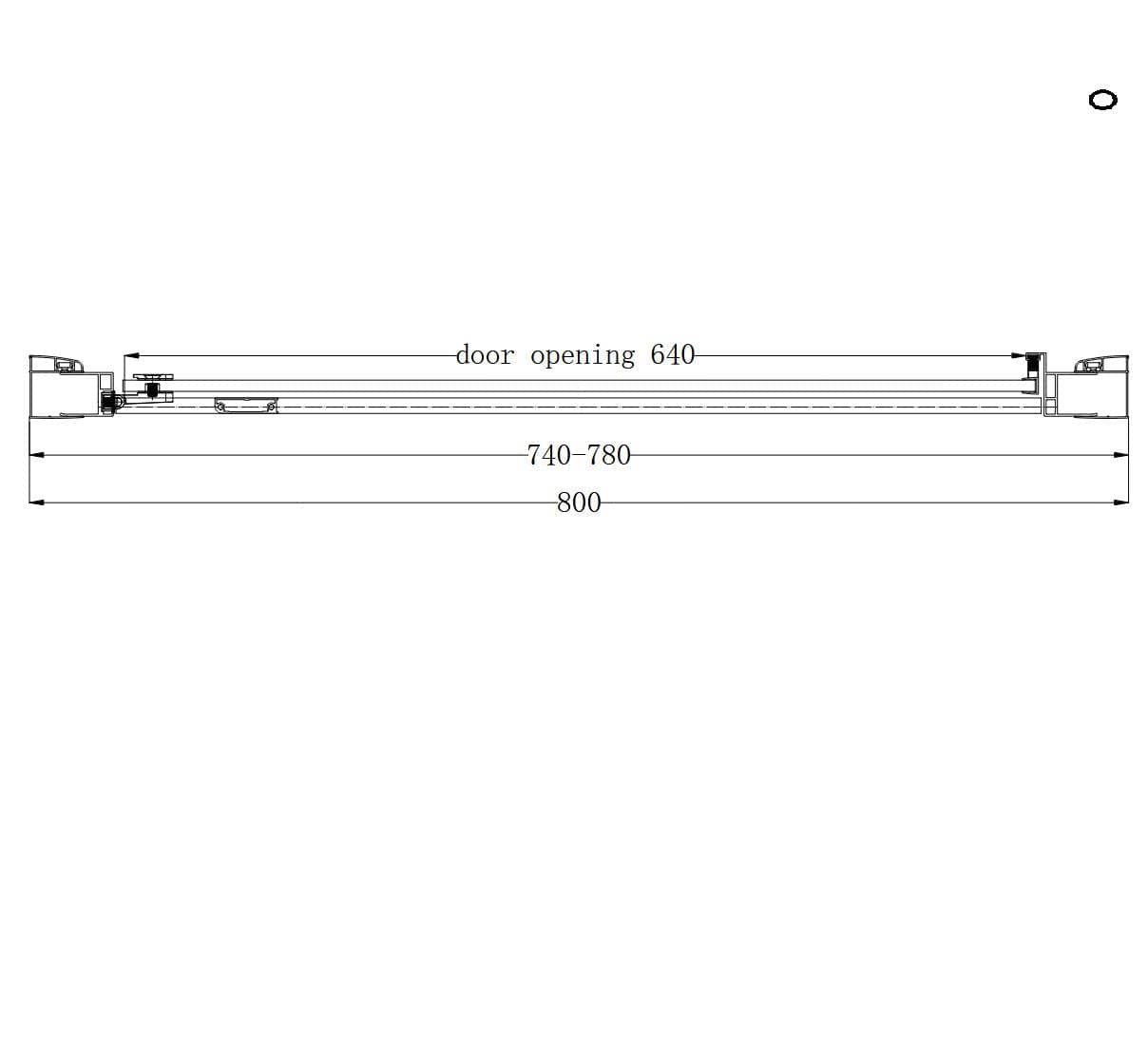 Eastbrook Hinged Shower Door Eastbrook Corniche 2000 8mm Hinged Shower Door