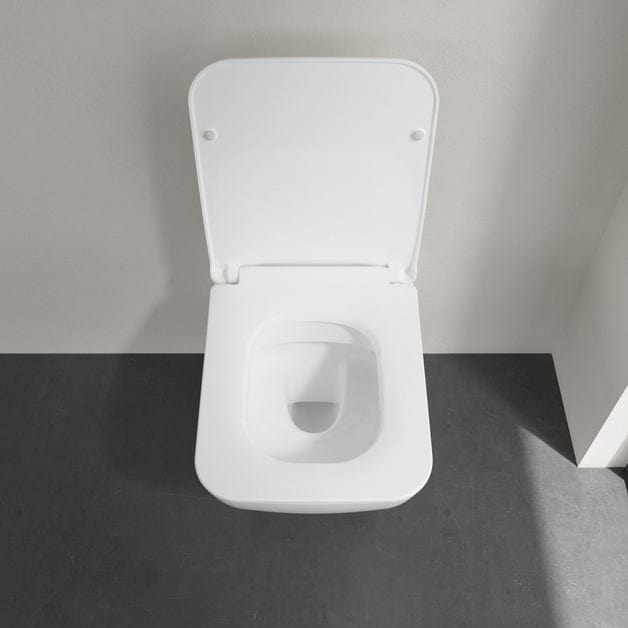 Villeroy & Boch Toilet Seat Villeroy & Boch Venticello Soft Close, Quick Release Slimline Sandwich Toilet Seat in White Alpin