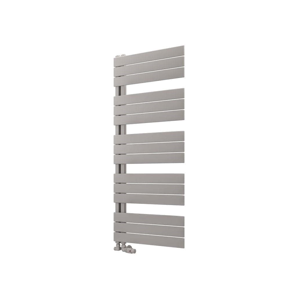 Eastbrook Designer Towel Radiator 1400 x 600 / Dual Fuel Eastbrook Helmsley Straight Vertical Designer Towel Rail in Matt Grey