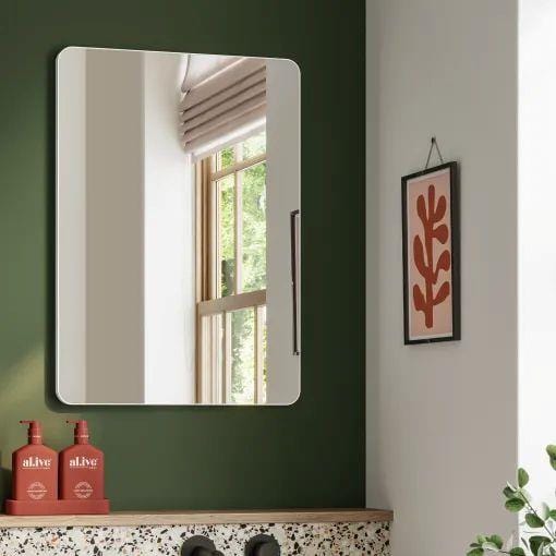 HiB Standard Mirror HiB Trim Curve Bathroom Mirror
