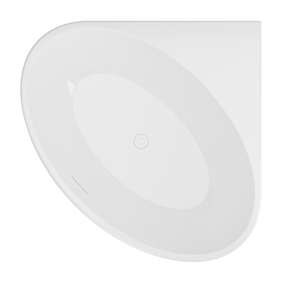 Eastbrook Back To Wall Freestanding Bath Eastbrook Whitchurch Corner Freestanding Bath in Gloss White