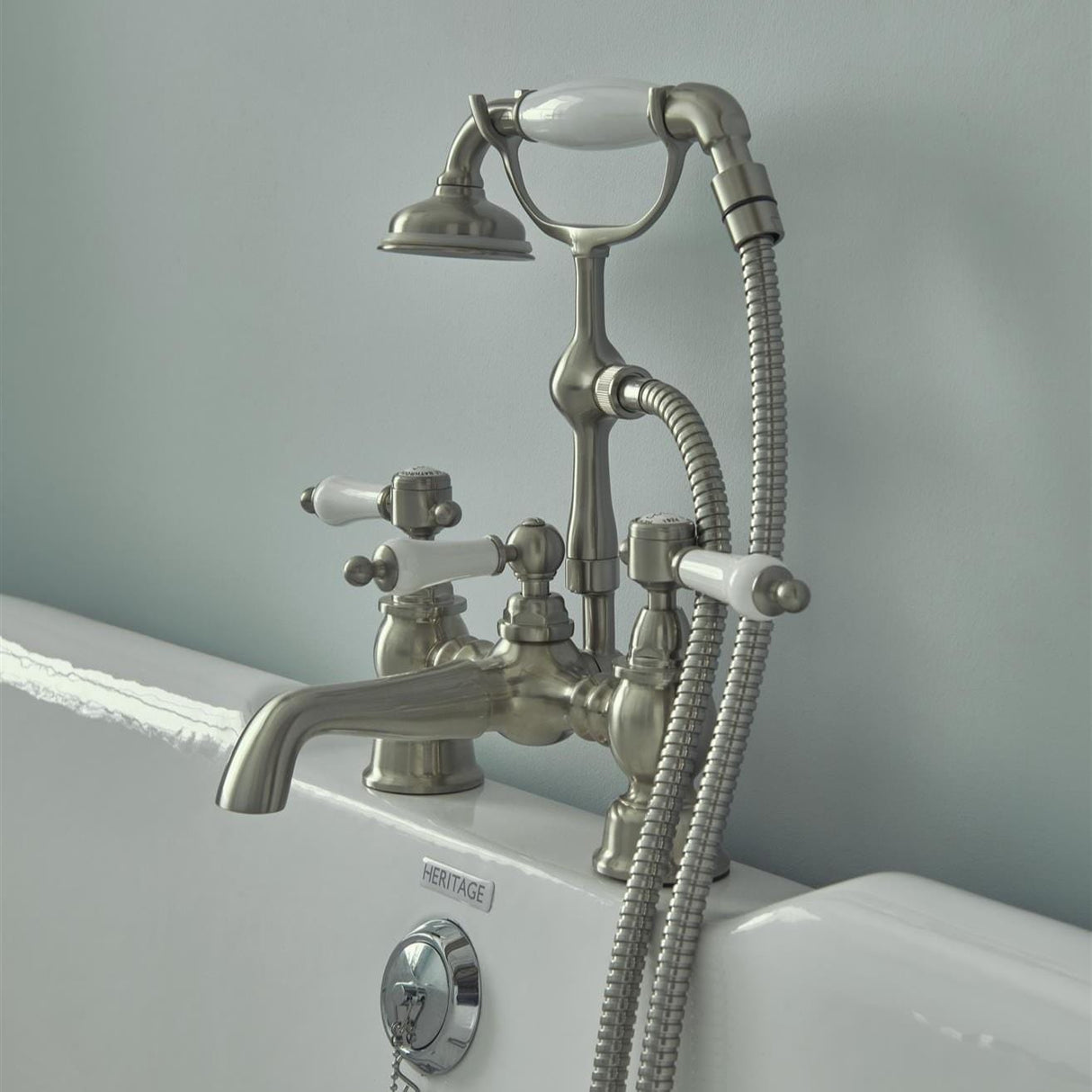 Heritage Bath Shower Mixer Heritage Glastonbury Bath Shower Mixer with Handset